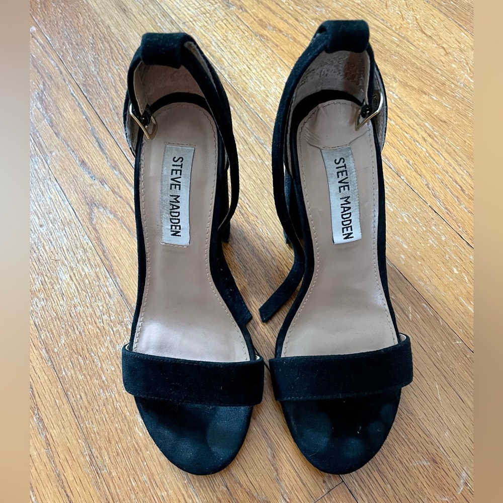 Steve Madden black block heel sandals